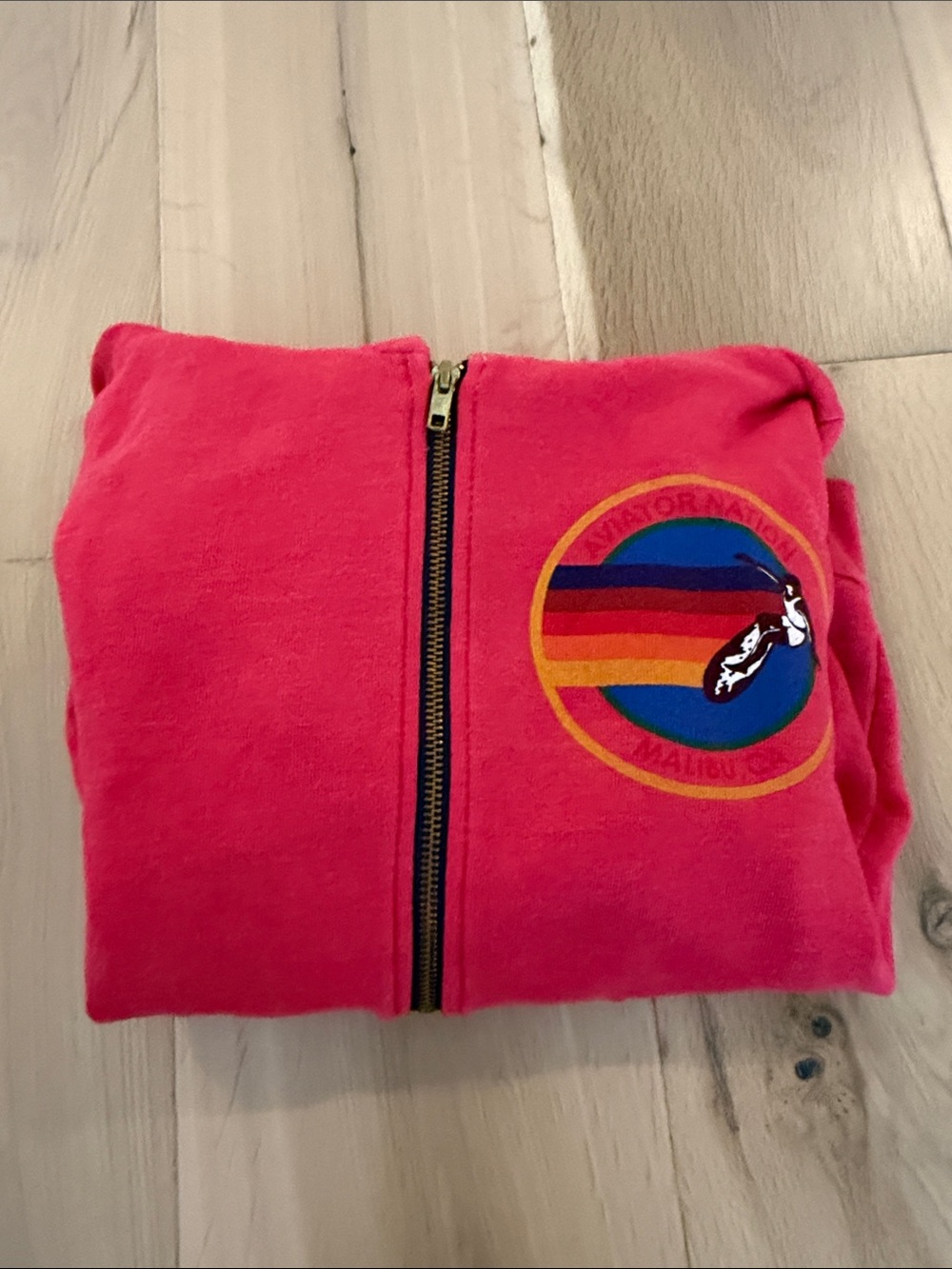 Aviator nation Zip-Up Hoodie with Colorful Badge - Picture 7 of 7